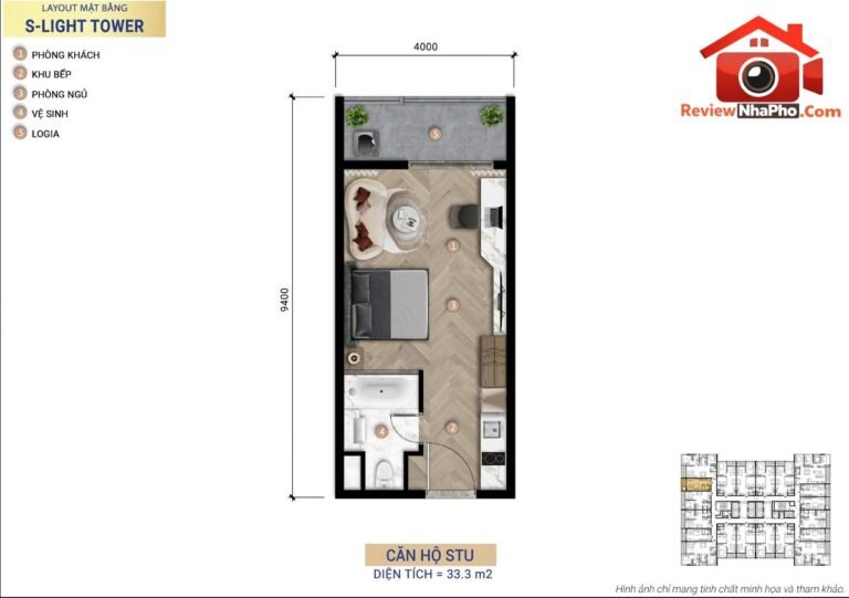 Duy nhất căn Studio SL21719 tại S-Light Tower – Bán nhà đất Đường S-Light Tower – Phường cũ Hòa Xuân Quận Cẩm Lệ – Phường mới Hòa Xuân – Thành phố Đà Nẵng 33m2 1830000000