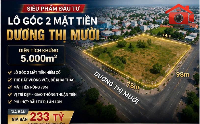 Siêu phẩm lô góc 2 mt- dương thị mười q12 – … – Bán kho xưởng Quận 12 – TP Hồ Chí Minh giá Trên 80 tỷ
