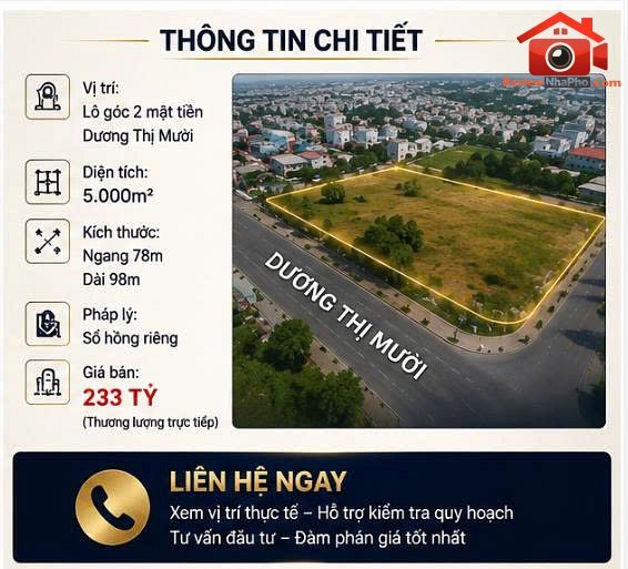 Siêu phẩm lô góc 2 mt- dương thị mười q12 – … – Bán kho xưởng Quận 12 – TP Hồ Chí Minh giá Trên 80 tỷ