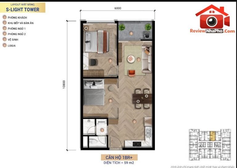 Căn 2PN view sông ngắm hoàng hôn đẹp nhất S-Light – Bán nhà đất Đường S-Light – Phường cũ Hòa Xuân Quận Cẩm Lệ – Phường mới Hòa Xuân – Thành phố Đà Nẵng 57m2 – 2.7 tỷ