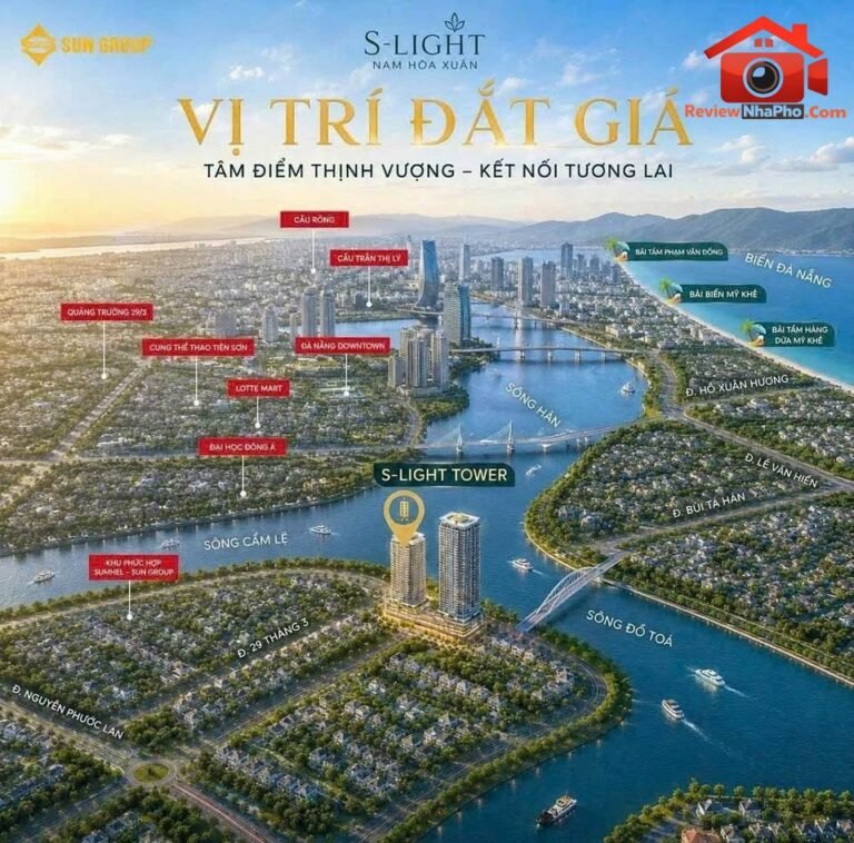 Siêu phẩm 1PN view sông chỉ từ 2.2 tỷ tại S-Light Tower – Đường S-Light Tower – Phường cũ Hòa Xuân Quận Thanh Khê – Phường mới Hòa Xuân – Thành phố Đà Nẵng 49m2