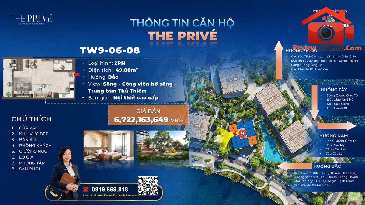 Bán căn hộ 1 phòng ngủ view sông Đường Song Hành – Phường cũ Bình Trưng Đông Quận 2 – Phường mới Bình Trưng Đông – Thành phố Hồ Chí Minh 50m2 6.7 tỷ