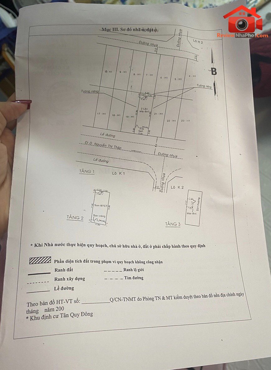 Bán đất 134 Đường 40 KDC Tân Quy Đông – Phường cũ Tân Phong Quận 7 – Phường mới Tân Phong – Thành phố Hồ Chí Minh Diện tích 108m2 – Giá 23500000000