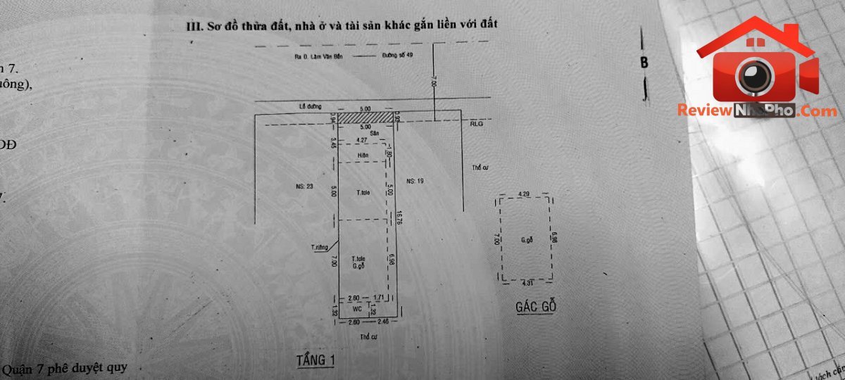 Bán nhà đất Đường 49 – Phường cũ Bình Thuận Quận 7 – Phường mới Bình Thuận – Thành phố Hồ Chí Minh diện tích 85m2 giá 16 tỷ