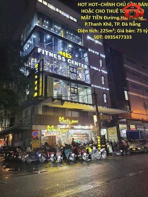 Hot hot chính chủ cần bán hoặc cho thuê tòa nhà 3 mặt tiền đường hải phòng – Phường cũ Chính Gián Quận Thanh Khê – Phường mới Thanh Khê – Thành phố Đà Nẵng 225m2 75 tỷ