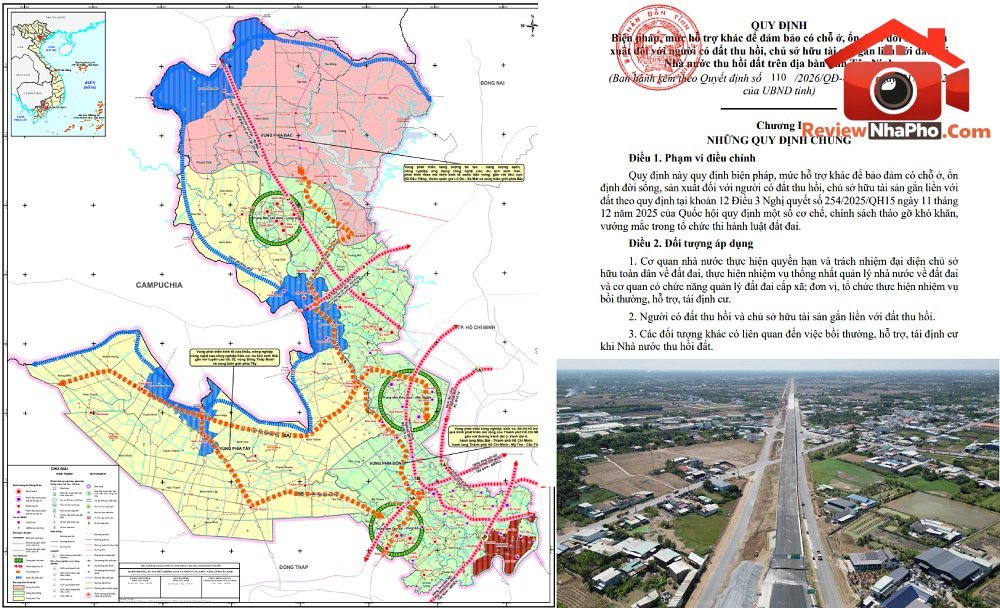 Cập nhật chính sách hỗ trợ tái định cư Tây Ninh 2026-2027: 90% cho đất thu hồi