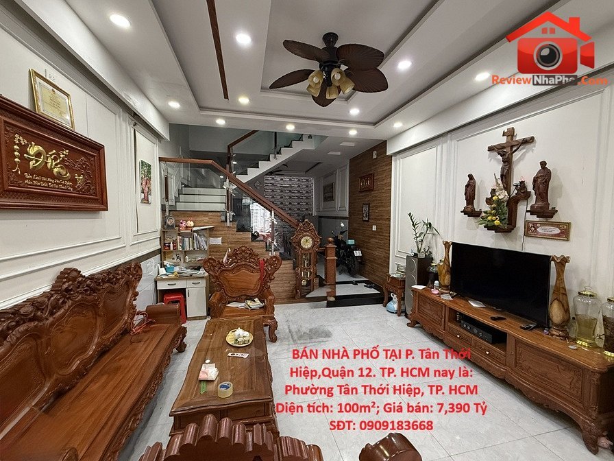 Hot hot chính chủ cần bán nhà phố tại đường Tân Thới Hiệp – Phường cũ Tân Thới Hiệp Quận 12 – Phường mới Tân Thới Hiệp – Thành phố Hồ Chí Minh 100m2 7.39 tỷ