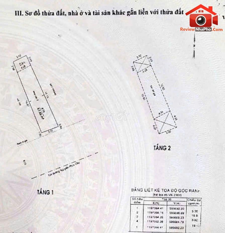 13.8 tỷ – Diện tích 87 m2 – Bán nhà mặt tiền đường Nguyễn Phúc Chu – Quận Tân Bình – Thành phố Hồ Chí Minh REVIEW NHÀ PHỐ