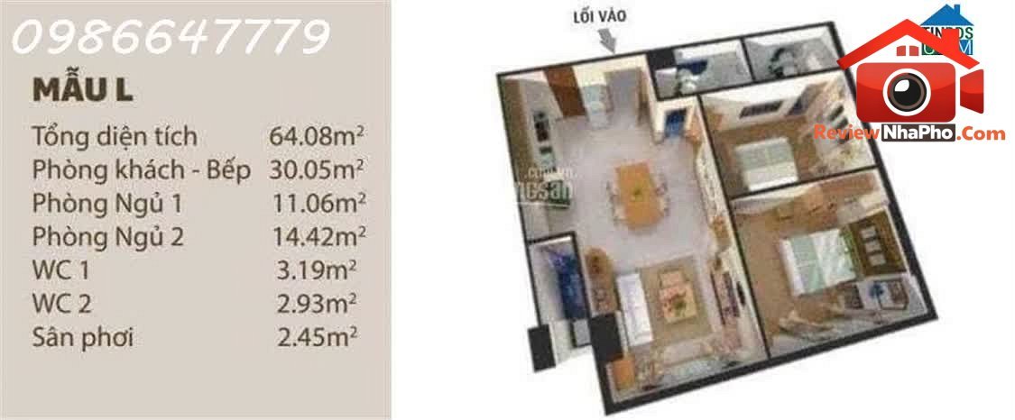 Review căn hộ Bình Tân 2PN 68m2 tại chung cư HQC 3… – Bán chung cư Quận Bình Tân – TP Hồ Chí Minh giá Dưới 3 tỷ