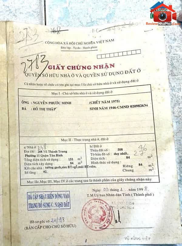 Review nhà phố Tân Bình Hồ Chí Minh mặt tiền 238 V… – Bán nhà mặt phố Quận Tân Bình – TP Hồ Chí Minh giá 10 – 15 tỷ