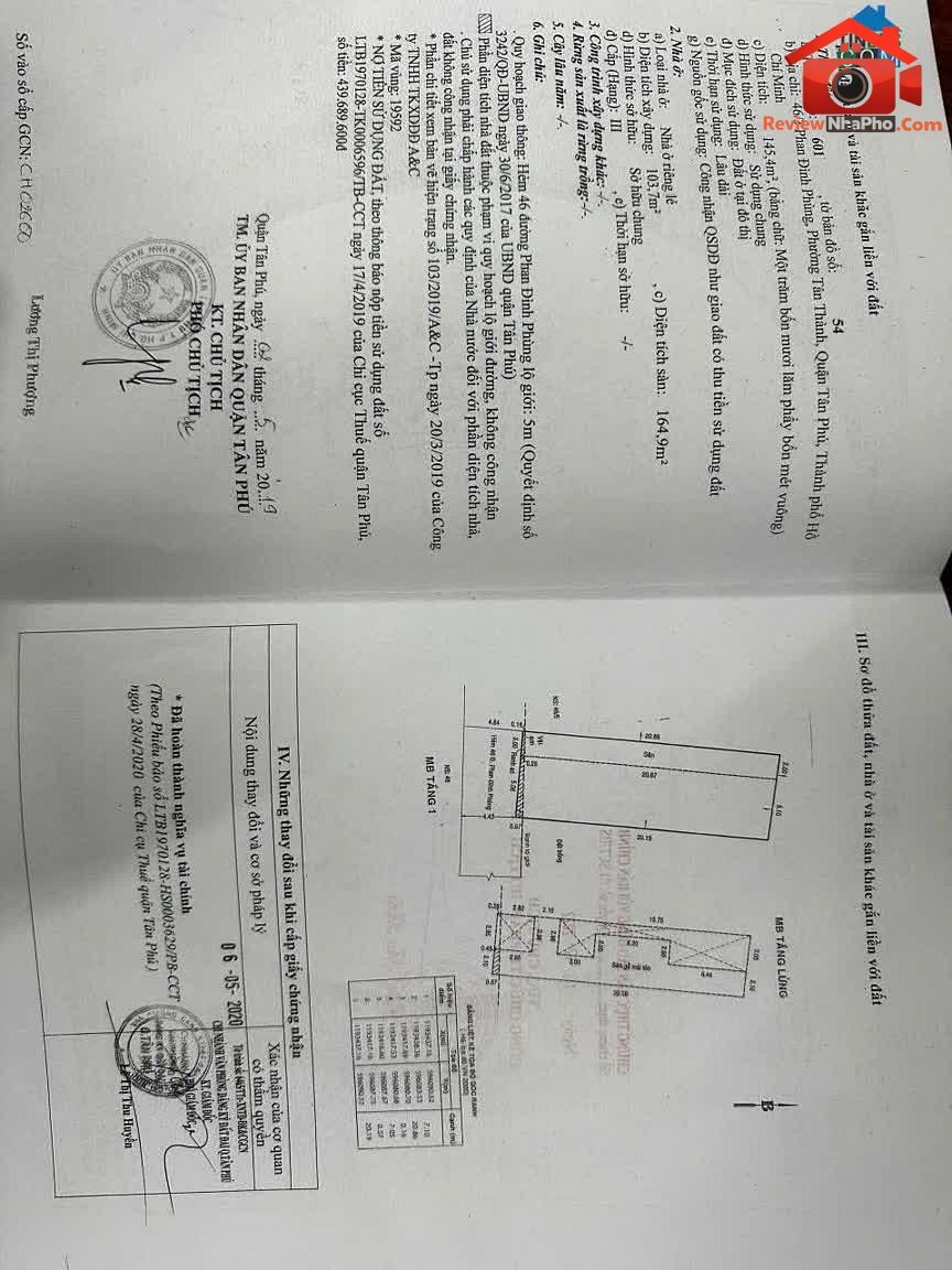 Review nhà phố Tân Phú Hồ Chí Minh với Diện Tích 275m² Giá 24,5 Tỷ