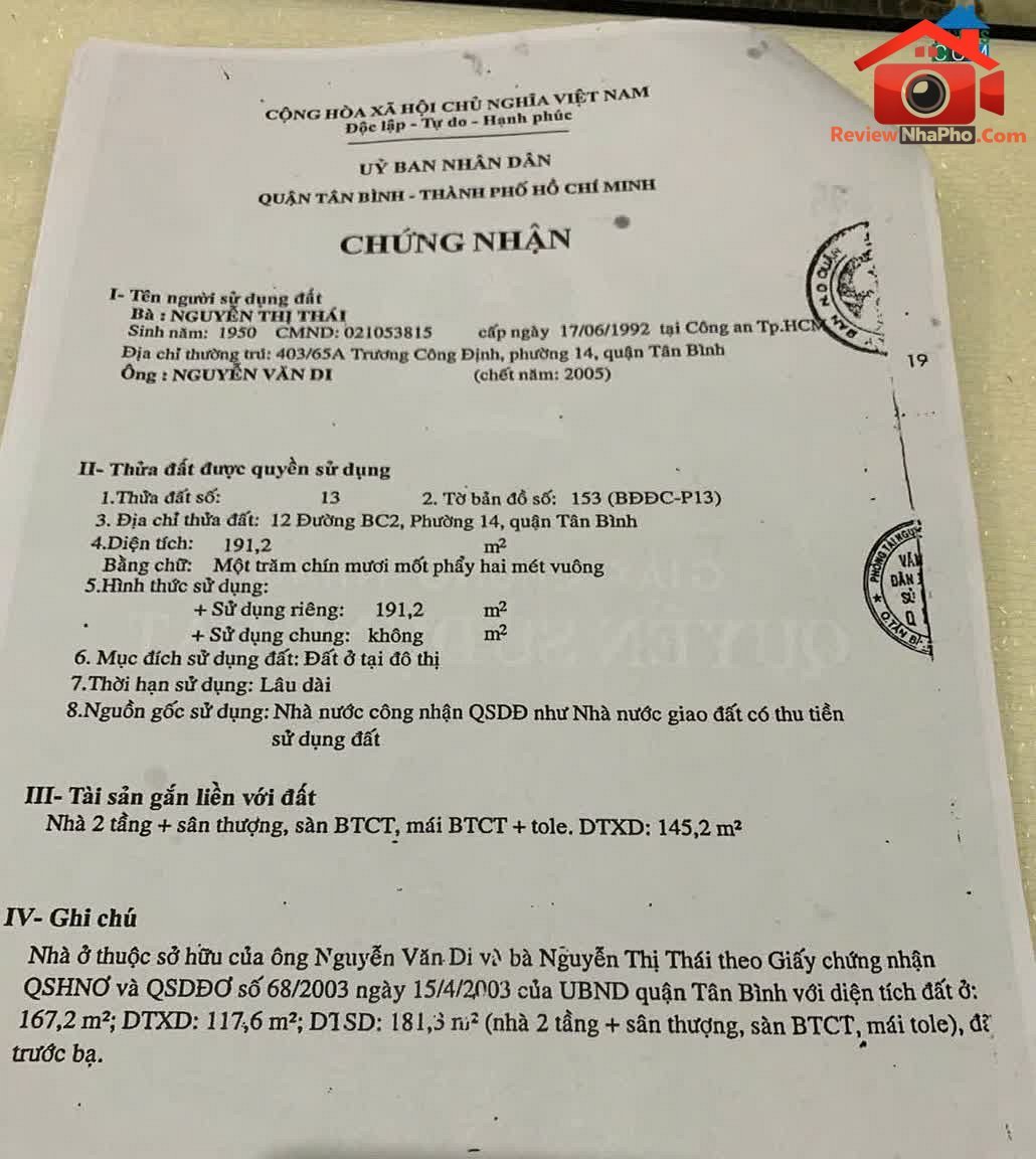 Review nhà phố Tân Bình Hồ Chí Minh nhà đất sổ đỏ… – Bán nhà mặt phố Quận Tân Bình – TP Hồ Chí Minh giá 20 – 40 tỷ