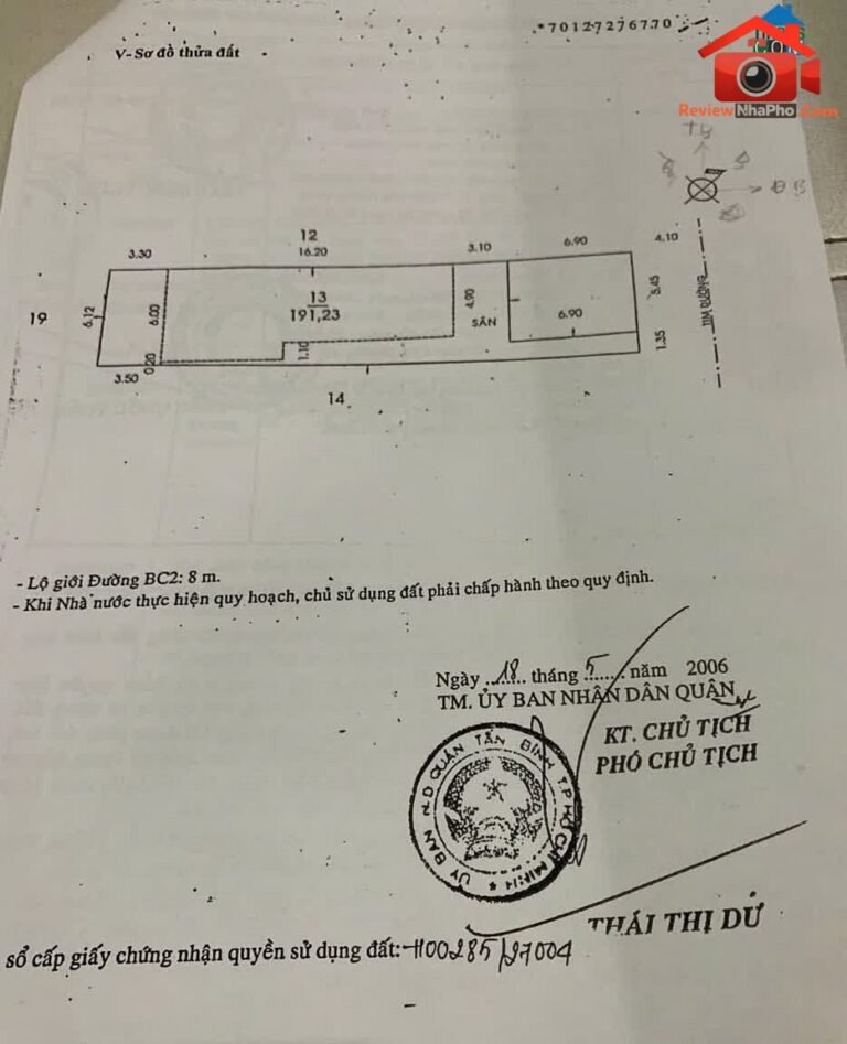 Review nhà phố Tân Bình Hồ Chí Minh nhà đất sổ đỏ