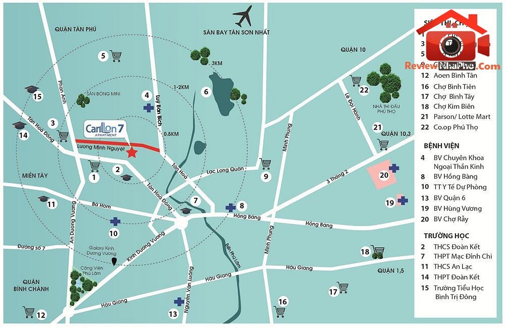 Căn hộ chung cư Carillon 7 tại Quận Tân Phú Hồ Chí Minh giá 3,19 tỷ