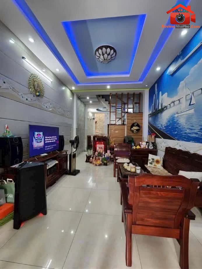 Review nhà phố Bình Tân Hồ Chí Minh 4 tầng nội thất đầy đủ giá 7.5 tỷ