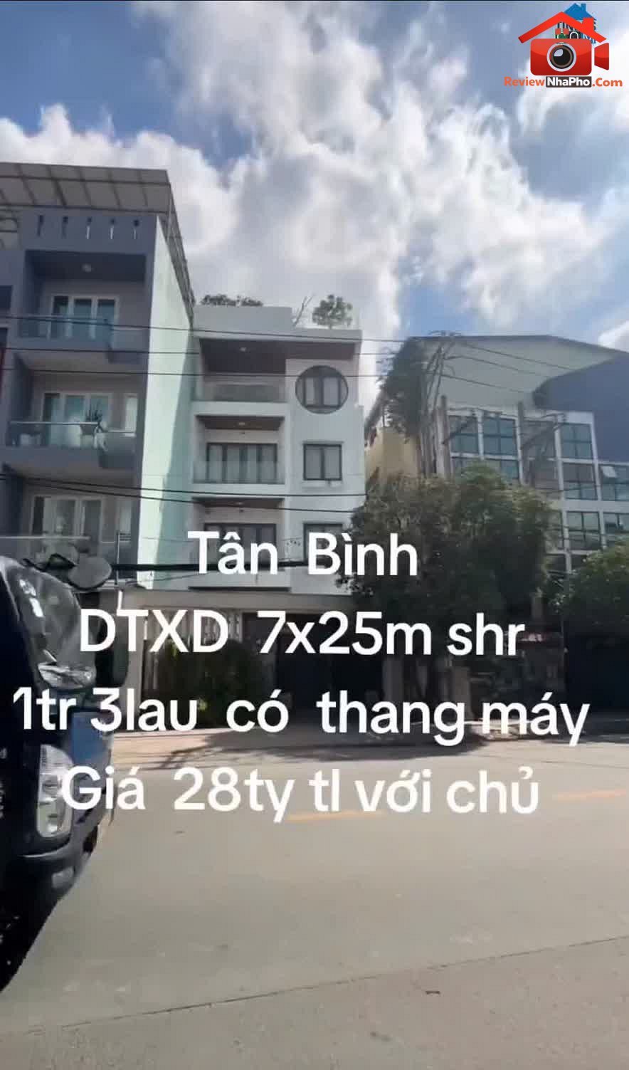Review nhà phố Tân Bình – Bán nhà 1 trệt 3 lầu có thang máy
