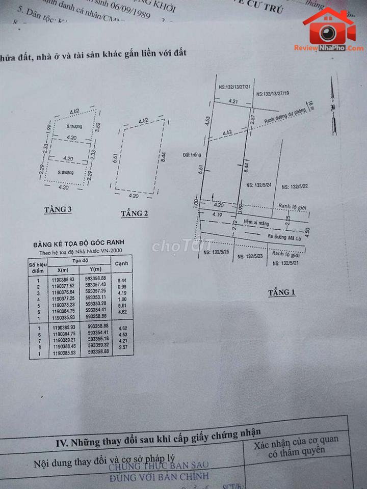 Review nhà phố Quận Bình Tân 4.35 tỷ, 50m2 hẻm xe hơi