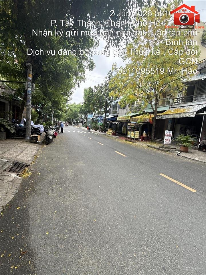 Review nhà phố mặt tiền kinh doanh đường T6, Tây Thạnh, Tân Phú