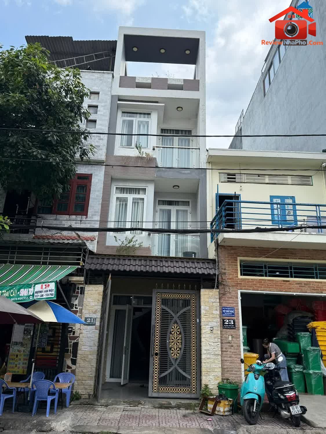 Review nhà phố Tân Phú bán nhà mặt tiền đường Huỳnh Văn Một 67m² giá 13 tỷ
