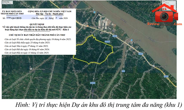 Cần Thơ đấu thầu khu đô thị mới 279ha bên sông Mái Dầm