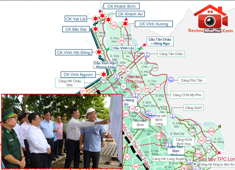 Lợi ích từ hạ tầng kết nối cửa khẩu An Giang