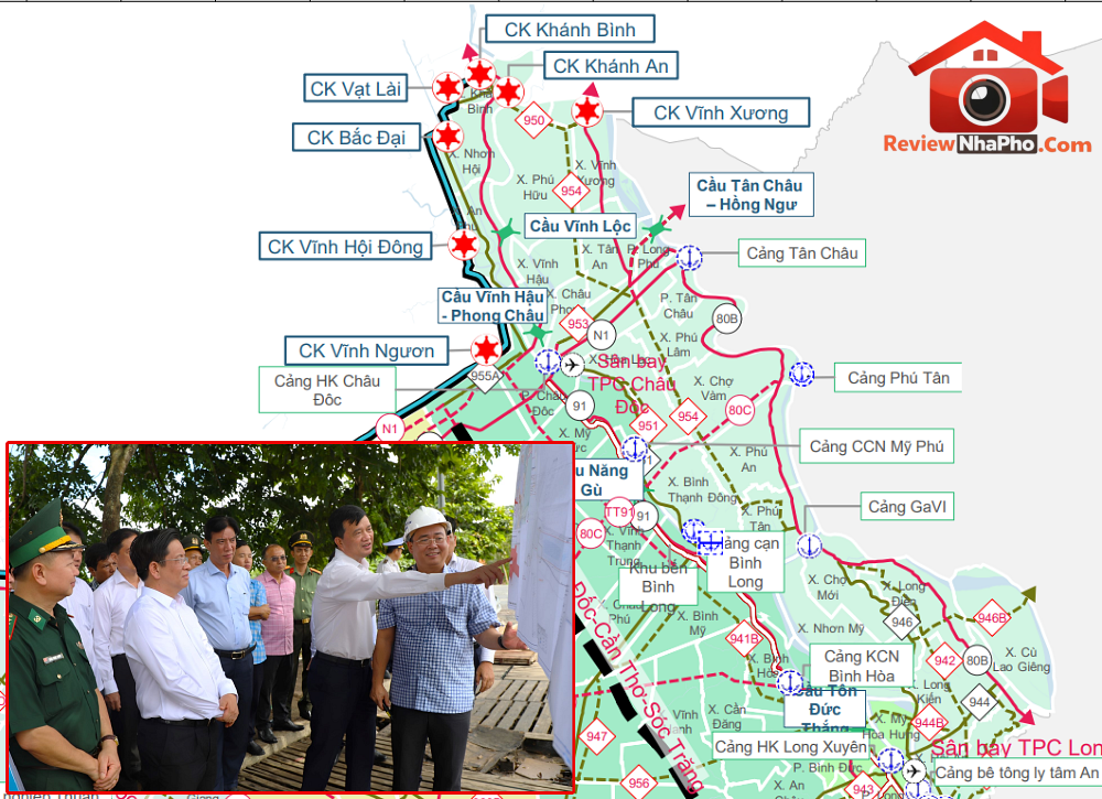 Lợi ích từ hạ tầng kết nối cửa khẩu An Giang