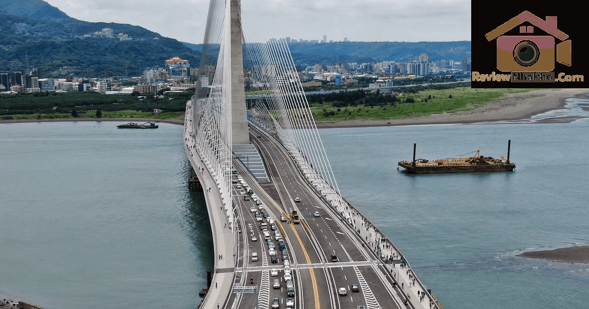 Cầu Đạm Giang – Kỳ quan giao thông mới của Đài Loan