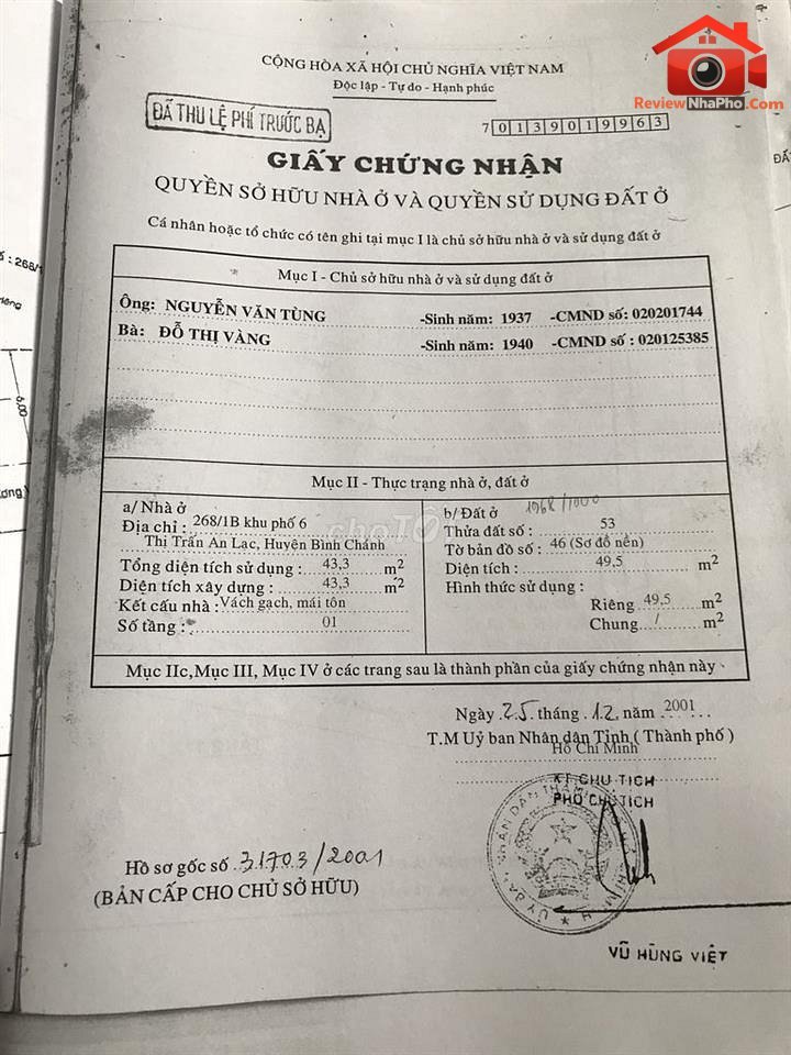 Review nhà phố tại Đường Nguyễn Quý Yêm, Phường An Lạc, Quận Bình Tân, TP.HCM giá 7.5 tỷ