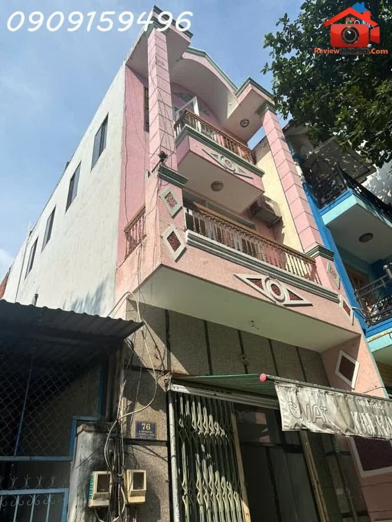Review nhà phố mặt tiền Trần Hưng Đạo Quận Tân Phú TP.HCM – Diện tích 94m²