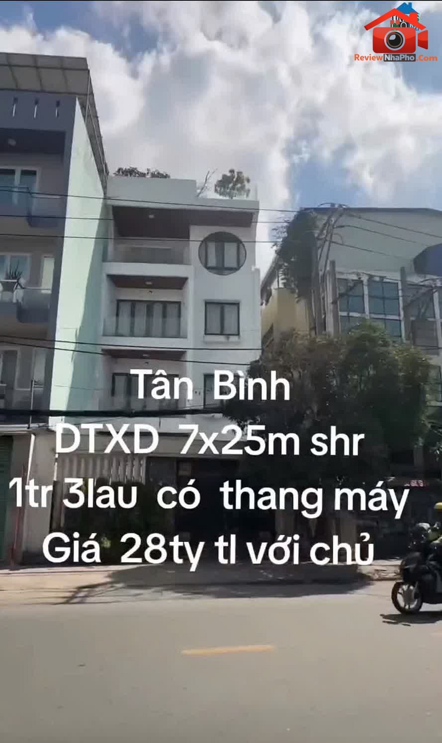 Review nhà phố Tân Bình – Bán nhà 1 trệt 3 lầu có thang máy