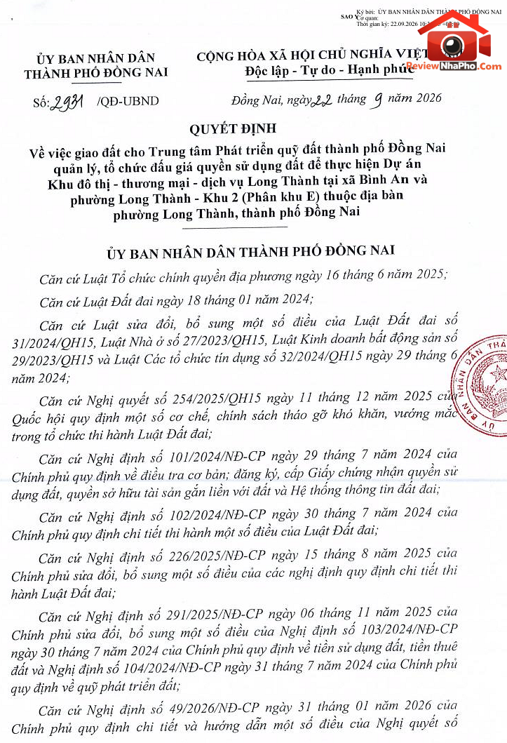 Đồng Nai chuẩn bị đấu giá hơn 380ha đất làm khu đô thị gần sân bay Long Thành- Ảnh 1.