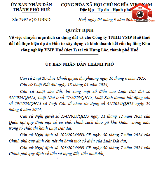 Huế cho thuê gần 110ha đất làm khu công nghiệp hơn 3.000 tỷ đồng- Ảnh 1.