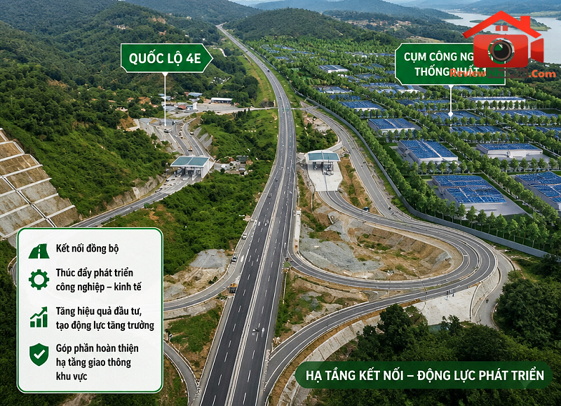 Lào Cai phê duyệt tuyến đường kết nối Quốc lộ 4E với cụm công nghiệp 75ha- Ảnh 1. Lào Cai phê duyệt tuyến đường kết nối Quốc lộ 4E với cụm công nghiệp 75ha- Ảnh 1.