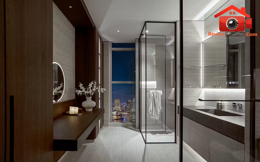 Penthouse hướng sông Sài Gòn: Phong cách nghỉ dưỡng và sự chuyển tiếp không gian vô hình- Ảnh 12. Penthouse hướng sông Sài Gòn: Phong cách nghỉ dưỡng và sự chuyển tiếp không gian vô hình- Ảnh 12.