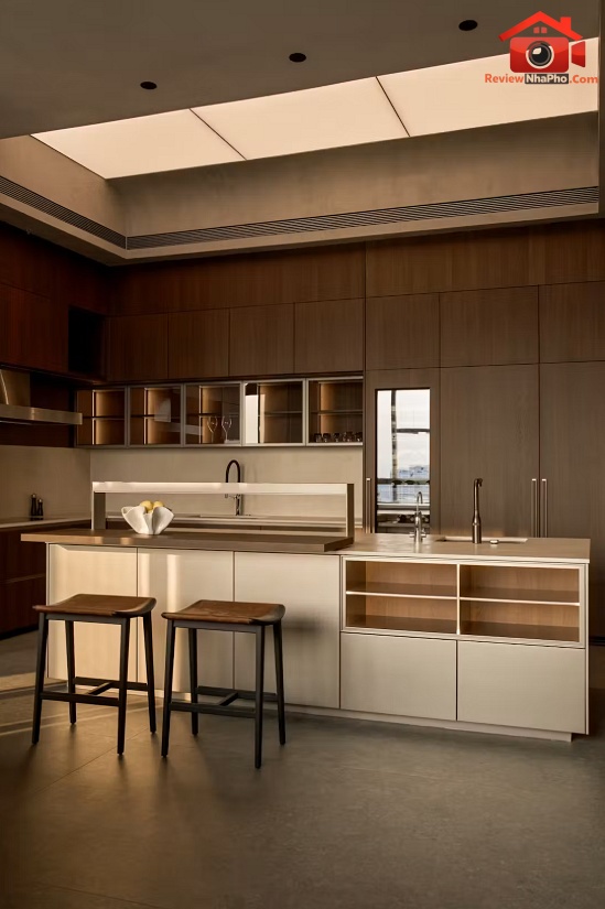 Penthouse hướng sông Sài Gòn: Phong cách nghỉ dưỡng và sự chuyển tiếp không gian vô hình- Ảnh 5. Penthouse hướng sông Sài Gòn: Phong cách nghỉ dưỡng và sự chuyển tiếp không gian vô hình- Ảnh 5.