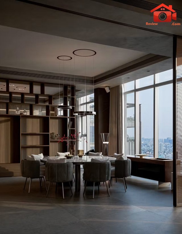 Penthouse hướng sông Sài Gòn: Phong cách nghỉ dưỡng và sự chuyển tiếp không gian vô hình- Ảnh 7. Penthouse hướng sông Sài Gòn: Phong cách nghỉ dưỡng và sự chuyển tiếp không gian vô hình- Ảnh 7.