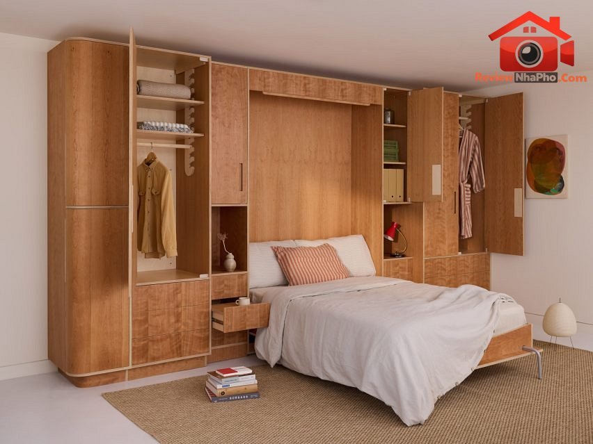 Phòng ngủ mô đun gấp gọn trong tường nhà - Ảnh 2.