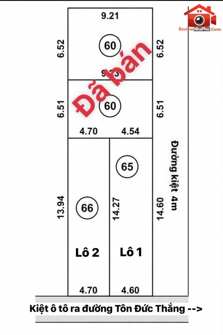 Bán đất 2 mặt kiệt ô tô k230 tôn đức thắng – phường cũ Hòa Minh Quận Liên Chiểu – phường mới Hòa Khánh – Thành phố Đà Nẵng 66m2 3250000000