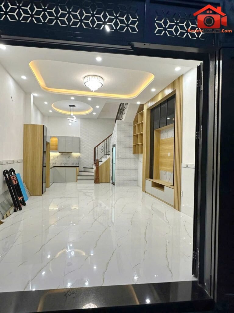 Nhà mới 2 lầu full nội thất hẻm xe ba gác Bông Sao phường 5 quận 8 nhà đất bất động sản sổ đỏ