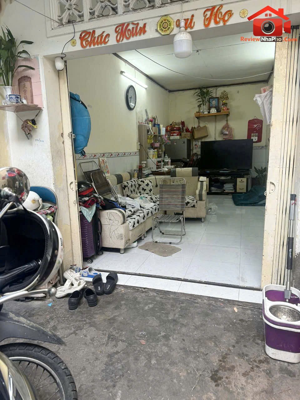 Nhà 2 tầng nở hậu L 7.5m sát đường Tùng Thiện Vương P13Q8 giá 2,85 tỷ