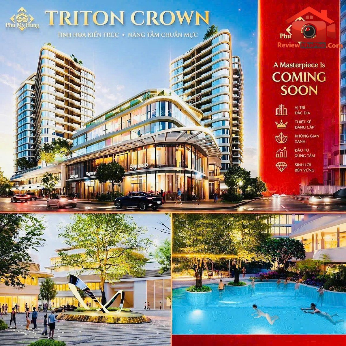 Mở bán giai đoạn 1 dự án triton crown phú mỹ hưng Đường Trần Văn Trà – Phường cũ Tân Phú Quận Tân Phú – Phường mới Tân Phú – Thành phố Hồ Chí Minh diện tích 120m2 giá 19999000000