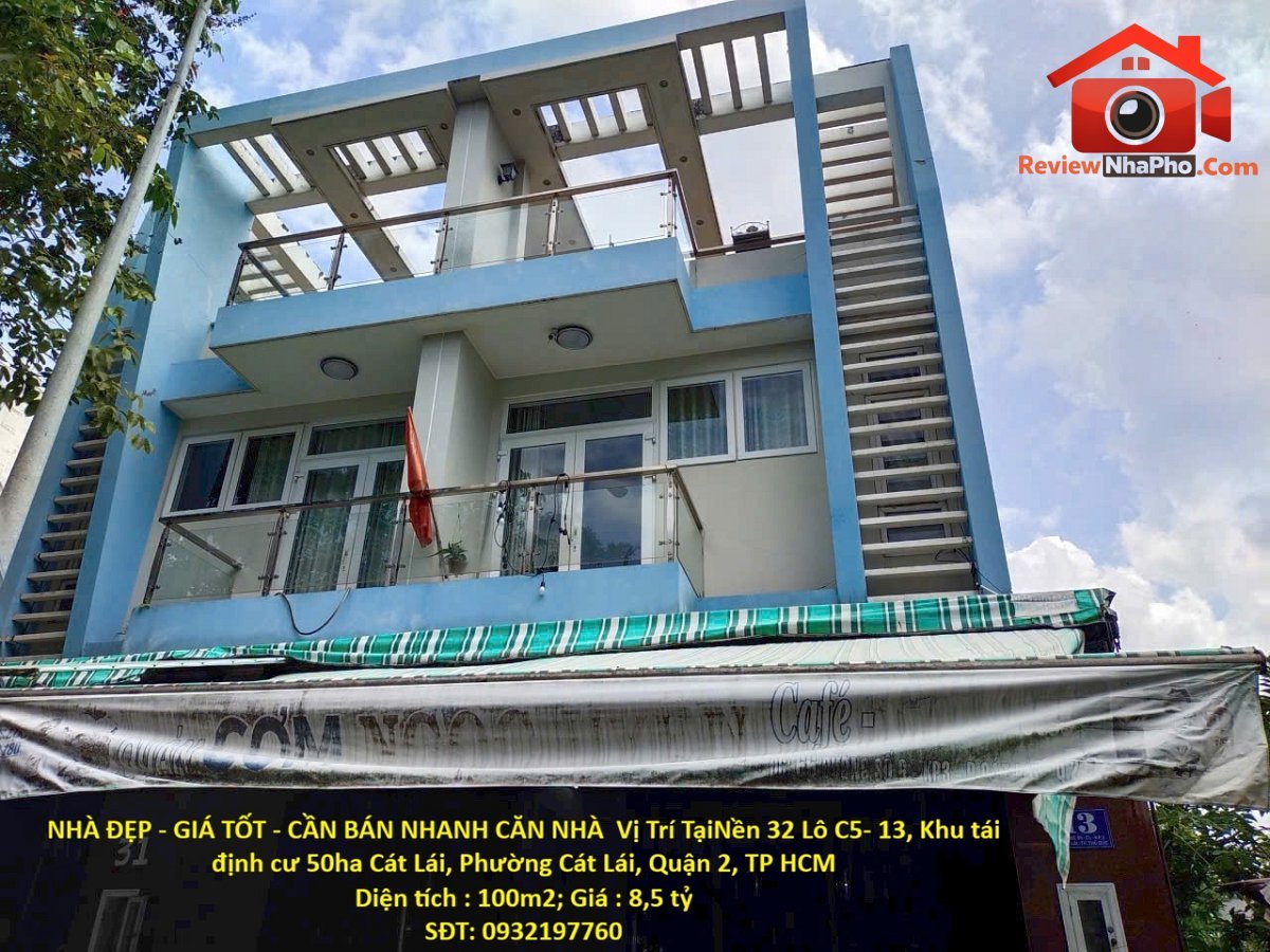 Nhà đẹp – giá tốt – cần bán nhanh căn nhà Đường Khu TĐC Cát Lái – Phường cũ Cát Lái Quận 2 – Phường mới Cát Lái – Thành phố Hồ Chí Minh 100m2 8.5 tỷ