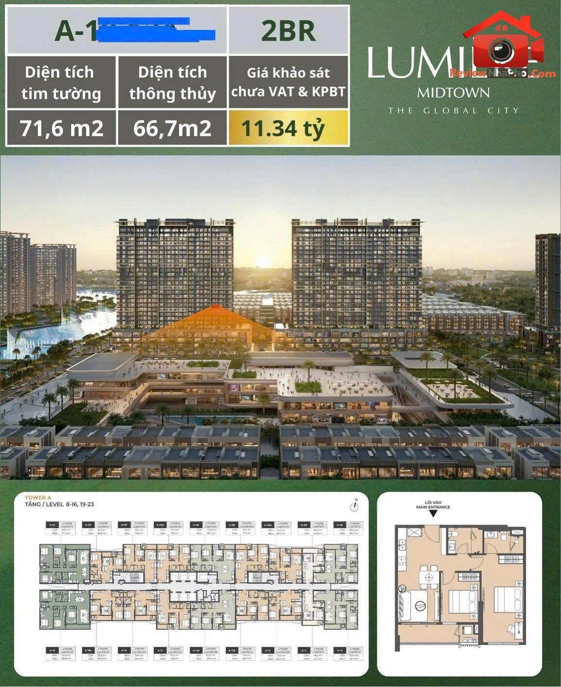 Chuyển nhượng căn hộ 2pn lumiere midtown the global city, phường an phú, quận 2 -tp. hồ chí minh Bán nhà đất Đường An Phú – Phường cũ An Phú Quận 2 – Phường mới An Phú – Thành phố Hồ Chí Minh 72m2 11 tỷ