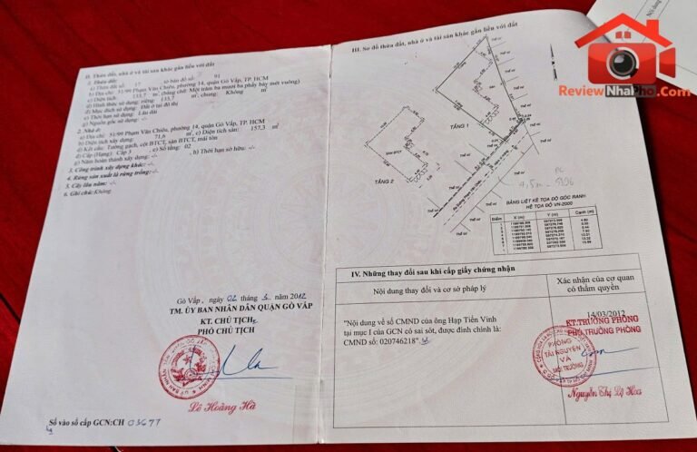 Chính chủ bán nhà 133m hẻm xe hơi Phạm Văn Chiêu – Phường cũ 14 Quận Gò Vấp – Phường mới An Hội Tây – Thành phố Hồ Chí Minh 11 tỷ