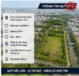 huỳnh tấn phát quỹ đất 2.890m làm dự án sát chung … – Bán nhà trong ngõ, hẻm Quận 7 – TP Hồ Chí Minh giá Trên 80 tỷ