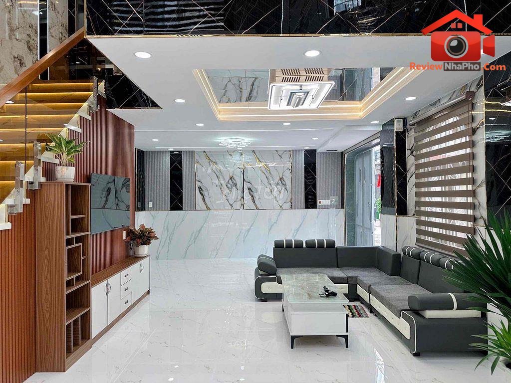Review nhà phố Quận Bình Tân TP.HCM hướng Đông Nam, 5 phòng ngủ, giá 5.7 tỷ