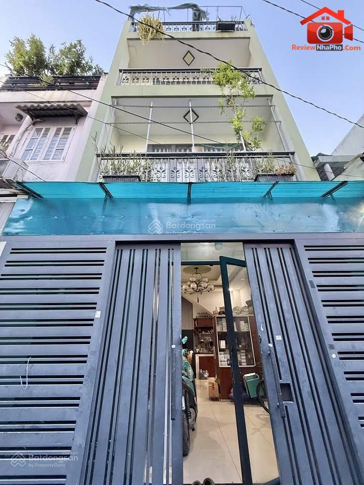 Review nhà phố Quận Tân Phú TP.HCM 4 tầng mới đẹp giá 4.9 tỷ