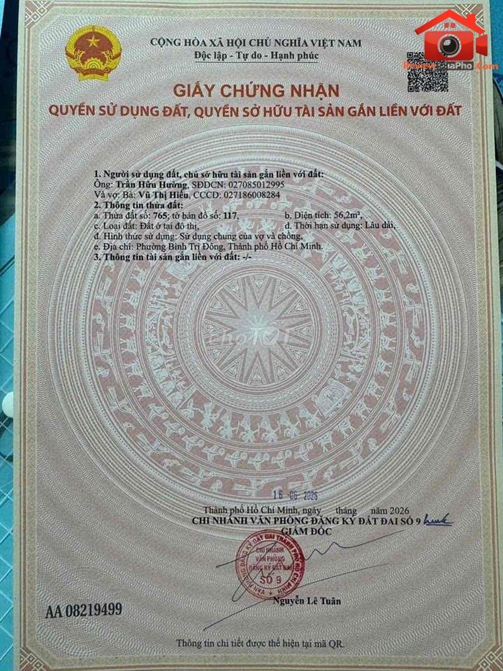 Review nhà đất sổ đỏ đường Tân Hòa Đông, phường Bình Trị Đông, Quận Bình Tân, TP.HCM