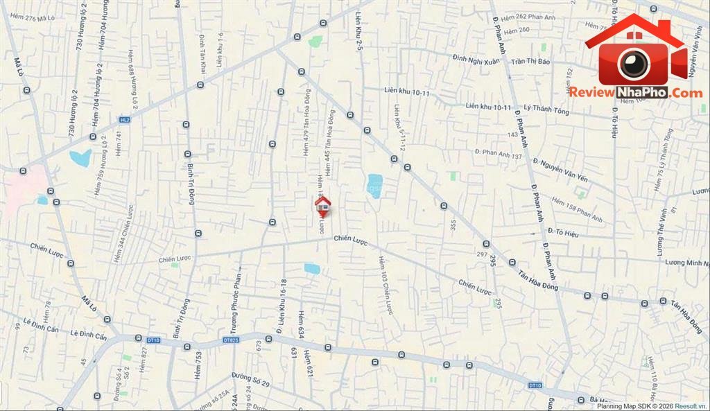 Bán đất đường Chiến Lược 450m² tại Bình Trị Đông Quận Bình Tân TP.HCM