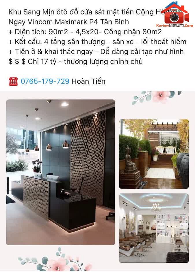 Review nhà phố Tân Bình TP.HCM, 90m², giá 17 tỷ sá… – Bán nhà mặt phố Quận Tân Bình – TP Hồ Chí Minh giá 10 – 20 tỷ